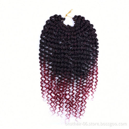 Passion Twist Hair 14 Inch Spring Twist Crochet Braid Hair 18strands/pack Hair Extension for Black Synthetic Kinky Curly Women